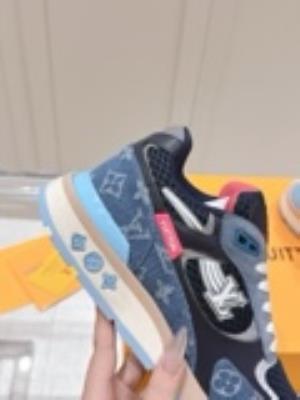 wholesale quality men's louis vuitton run way sneakers model no. 810
